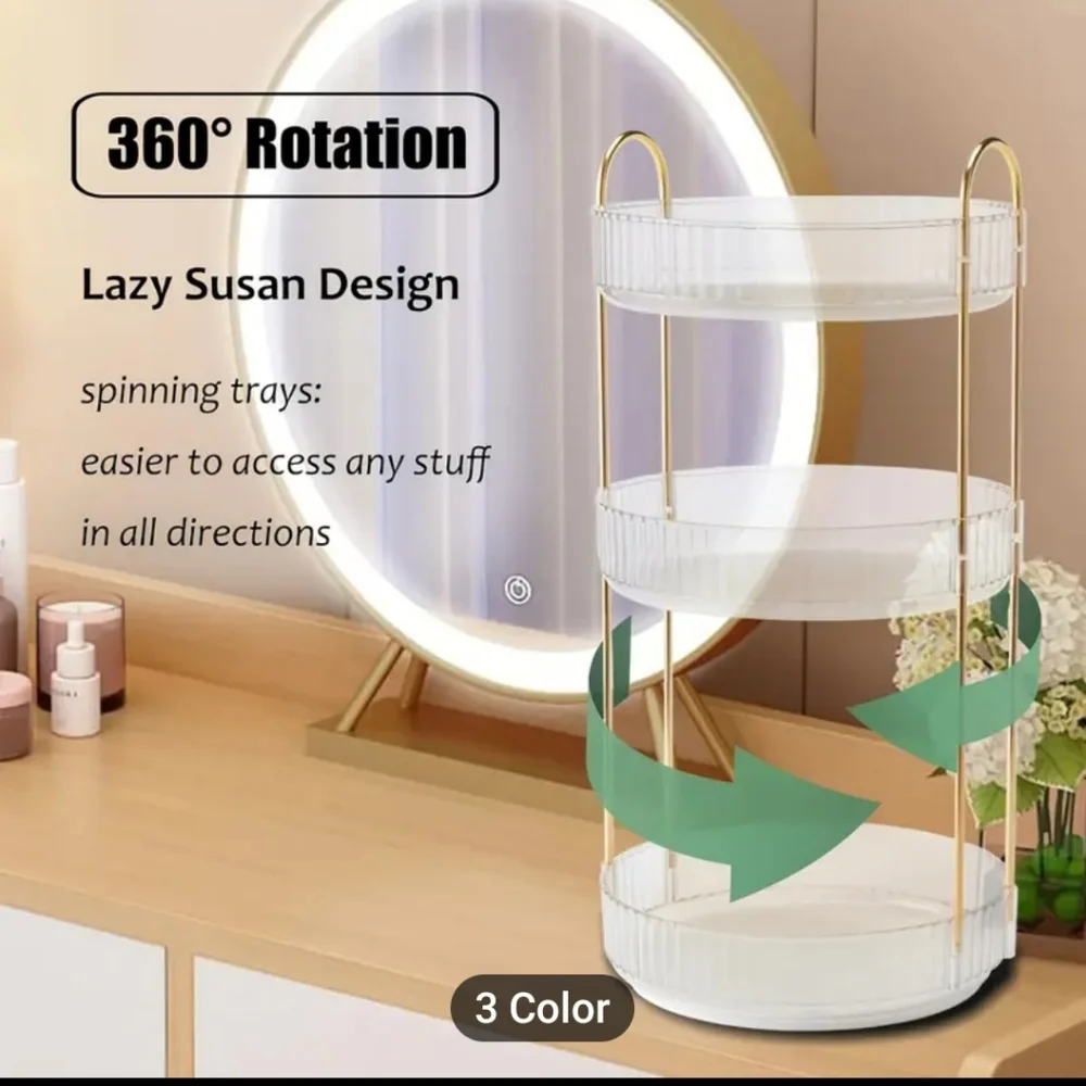New Amber Two-Tier 360 Degree Organizer